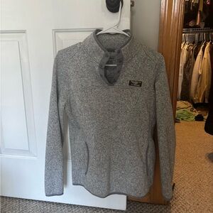 L.L. Bean Women's Heathered Gray Turtleneck Sweater